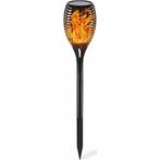 LED Solar Priklamp/Fakkel Tuinverlichting met Zonne-energie, Tuin en Terras, Kunststof, Staande lamp, Nieuw, Ophalen of Verzenden