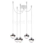 Lumina Limbus Cluster LED 5-lichts, zwart/plafondkapje wit, Huis en Inrichting, Lampen | Hanglampen, Verzenden, Nieuw