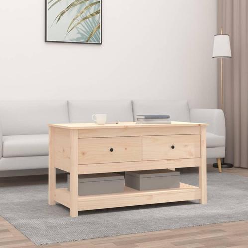 vidaXL Salontafel 102x49x55 cm massief grenenhout, Huis en Inrichting, Tafels | Salontafels, 100 tot 150 cm, Nieuw, Grenenhout