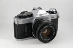 Canon AE-1 Program + FD 1,8/50mm Analoge camera, Nieuw