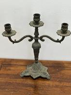 Kaarsenhouder - Gepatineerd brons - Antieke kandelaars