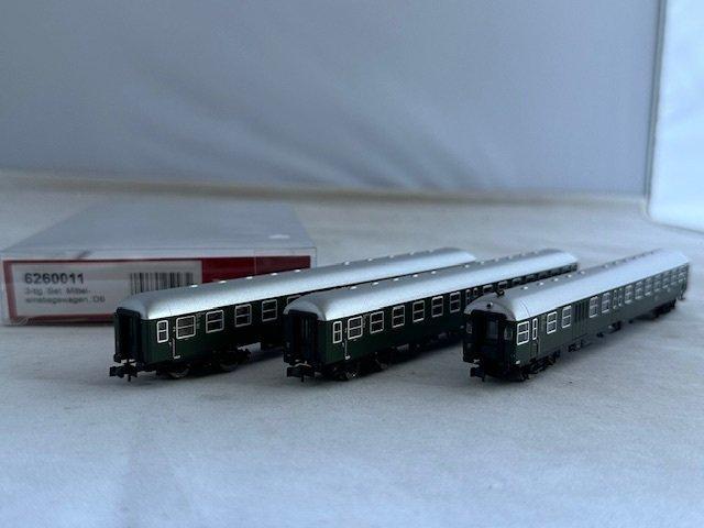 Fleischmann N - 6260011 - Modeltrein (1) - Wagenset met drie, Hobby en Vrije tijd, Modeltreinen | N-Spoor