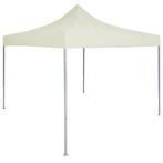 Partytent professioneel inklapbaar 2x2 m staal crme, Verzenden, Nieuw, 2 meter of meer, Partytent