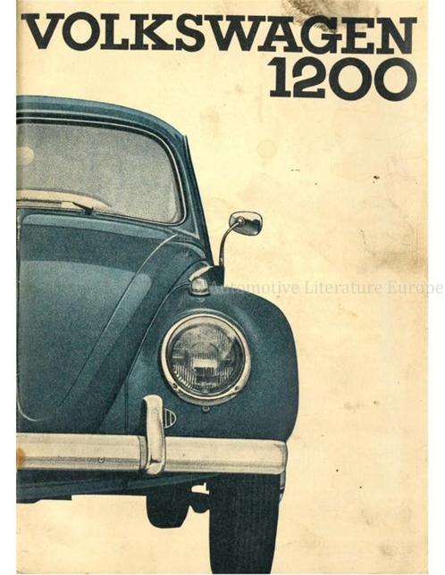 1963 VOLKSWAGEN KEVER 1200 INSTRUCTIEBOEK NEDERLANDS, Auto diversen, Handleidingen en Instructieboekjes