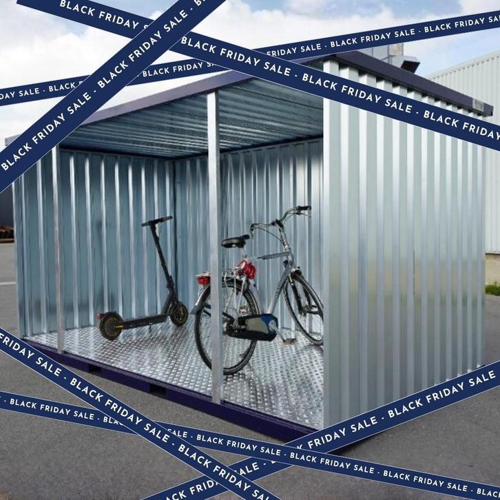 Container Als Tuinhuis met overkapping | DEMONTABEL | NIEUW, Tuin en Terras, Overkappingen, Nieuw