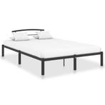 vidaXL Bedframe metaal zwart 120x200 cm, Verzenden, Zwart, Nieuw, Twijfelaar