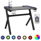 Zwart Gaming Bureau met LED - - Retourdeal! Gamer Musthave, Ophalen of Verzenden, Nieuw, Bureau