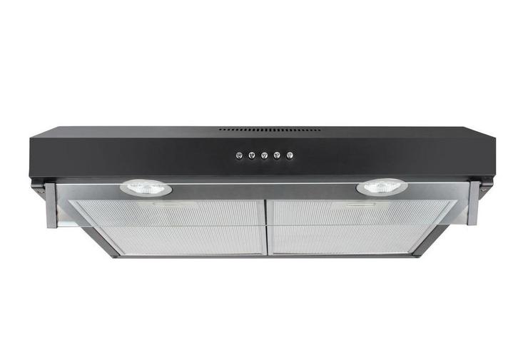 Afzuigkap - onderbouw - zwart – 3 standen – 280 m³/u, Witgoed en Apparatuur, Afzuigkappen, Nieuw, Ophalen of Verzenden