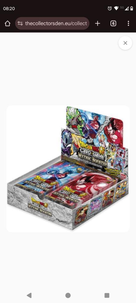 Dragonball mythic boosterbox mb01, Hobby en Vrije tijd, Verzamelkaartspellen | Overige, Boosterbox, Nieuw, Foil, Verzenden