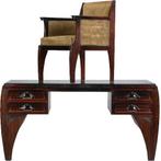 Groot Coromandel bureau met bureaustoel Art Deco ca 1910 No, Ophalen of Verzenden