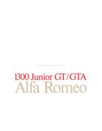 1970 ALFA ROMEO 1300 JUNIOR GT / GTA BROCHURE NEDERLANDS, Boeken, Nieuw, Alfa Romeo, Author