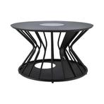 Cosilumia loungetafel met verlichting Ø70 x 41 cm - black, Verzenden, Nieuw