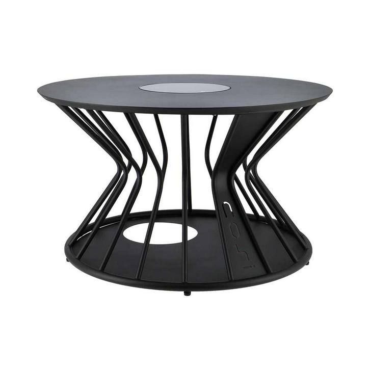 Cosilumia loungetafel met verlichting Ø70 x 41 cm - black, Tuin en Terras, Tuinsets en Loungesets, Verzenden