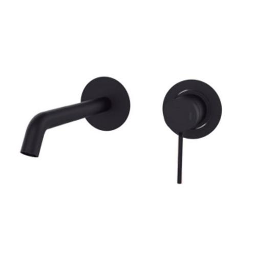 Inbouw Wastafelkraan GRB Time met Clickwaste Mat Zwart 15 cm, Doe-het-zelf en Verbouw, Sanitair, Kraan, Nieuw, Ophalen of Verzenden