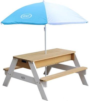 AXI Nick Zand & Water Picknicktafel in Bruin/Wit voor kinder beschikbaar voor biedingen