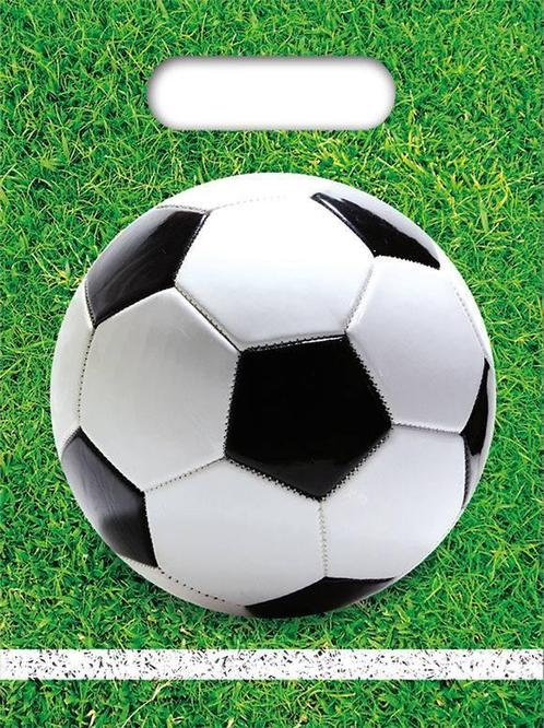 Voetbal Uitdeelzakjes Versiering 23cm 6st, Hobby en Vrije tijd, Feestartikelen, Nieuw, Verzenden