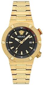 Versace VE8G00624 Greca Logo horloge 43 mm, Overige merken, Staal, Staal, Verzenden