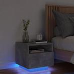 vidaXL Nachtkastje met LED-verlichting 40x39x37 cm, Minder dan 45 cm, Verzenden, Nieuw, Minder dan 55 cm