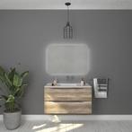 Badkamermeubelset Gliss Design Hera Mat Zwart 100cm 2 Laden, Doe-het-zelf en Verbouw, Sanitair, Ophalen of Verzenden, Nieuw, Bad