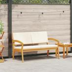 vidaXL Tuinbank met kussens 115x70x72 cm massief acaciahout, Tuin en Terras, Verzenden, Nieuw