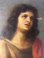 Guido Reni (1575-1642), Navolger van - Testa di santo - NO, Antiek en Kunst, Kunst | Schilderijen | Klassiek