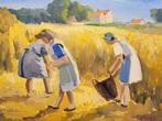 Joseph Tilleux ( 1896 - 1978 ) - De oogst, Antiek en Kunst, Kunst | Schilderijen | Klassiek