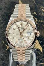 Rolex Datejust 36 - Motif Dial - Rose/Steel - 126231, Rolex, Polshorloge, Zo goed als nieuw, Goud