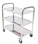 RVS Serveerwagen met 3 Lagen en Wielen – 85×45×90 cm, Huis en Inrichting, Verzenden, Nieuw