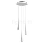 Grau Niceone Hanglamp LED Cluster - 3-lichts, chroom/grijs -, Huis en Inrichting, Lampen | Hanglampen, Verzenden, Nieuw