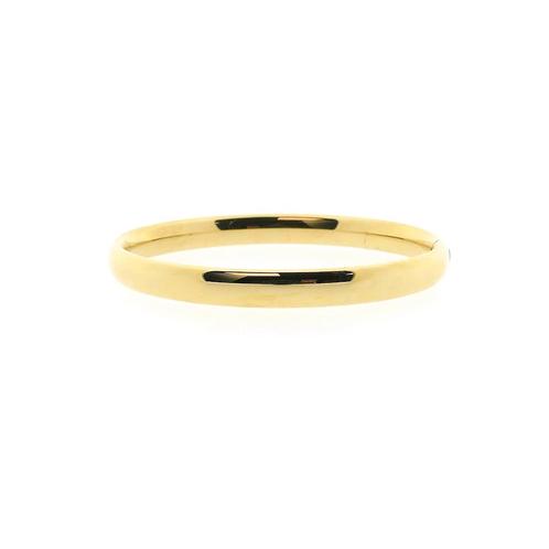 Gouden slavenarmband | Ø 61 mm (tijdloos sieraad), Sieraden, Tassen en Uiterlijk, Armbanden, Overige kleuren, Gebruikt, Goud, Ophalen of Verzenden