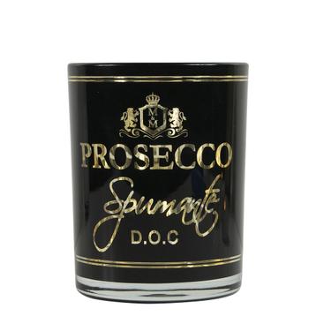 windlicht wijn prosecco zwart medium 12cm beschikbaar voor biedingen