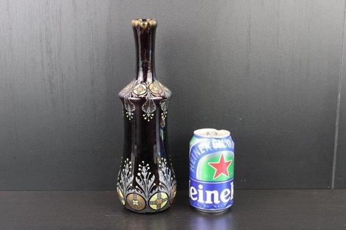 François-Théodore Legras - Karaf - Art Nouveau bloemmotief, Antiek en Kunst, Antiek | Glas en Kristal