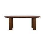 *WOONWINKEL* Dutchbone Dean Ovale Eettafel Walnootkleur, Huis en Inrichting, Tafels | Eettafels, Verzenden, Nieuw