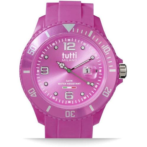 Tutti Milano Pigmento Horloge Roze XL 48mm, Sieraden, Tassen en Uiterlijk, Horloges | Dames, Verzenden