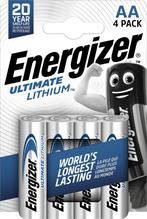 Energizer Ultimate Lithium 4 x 1,5v AA, Doe-het-zelf en Verbouw, Alarmsystemen, Nieuw, Verzenden