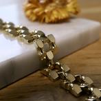 Gouden Bismarck schakelarmband, Ophalen of Verzenden, Gebruikt, Overige kleuren, Goud