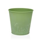 Bloempot Versa Zink Groen Metaal (14 cm), Tuin en Terras, Bloempotten, Verzenden, Nieuw