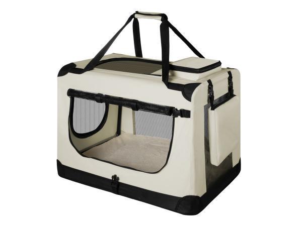 Veiling - Hondentransportbox S opvouwbaar 34 x 50 x 36 cm be, Dieren en Toebehoren, Hondenbenches, Nieuw