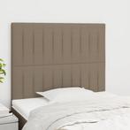 vidaXL Hoofdbord taupe 100x5x118/128 cm Stof, Huis en Inrichting, Slaapkamer | Bedden, Verzenden, Nieuw, Stof