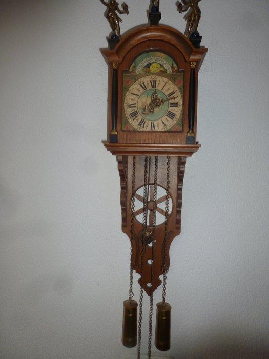 Fries Schippertje - Hout, Messing - 1960-1970, Antiek en Kunst, Antiek | Klokken