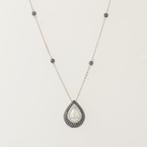 Halsketting - 14 karaat Witgoud - 1.41ct. tw. Diamant, Sieraden, Tassen en Uiterlijk, Kettingen, Nieuw