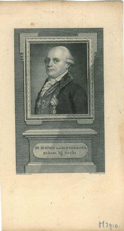 Portrait of Jan Hendrik van Kinsbergen, Antiek en Kunst, Kunst | Etsen en Gravures