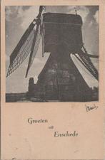 ENSCHEDE - Groeten uit Enschede. Molen, Verzamelen, Ansichtkaarten | Nederland, Verzenden, Gelopen