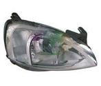 OPEL CORSA  C, 2000-2003 - KOPLAMP, TYC, H7 + H7, elektr..., Verzenden, Nieuw, Opel