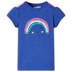 vidaXL Kindershirt 116 kobaltblauw, Verzenden, Nieuw