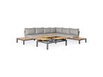 Suns memphis platform teak lounge set XL links, Tuin en Terras, Tuinsets en Loungesets, Nieuw