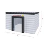 Opblaasbare tent, Wit / Zwart, Tuin en Terras, Partytenten, Nieuw