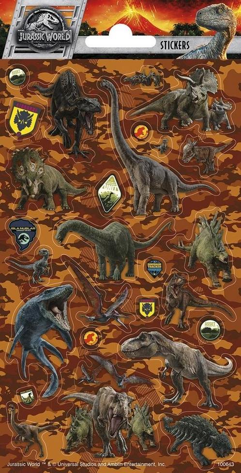 Jurassic World Stickers, Hobby en Vrije tijd, Feestartikelen, Nieuw, Verzenden