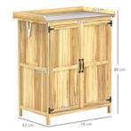 TRUUSK Tuinkast Hout, Weerbestendige Gereedschapsschuur 74x4, Tuin en Terras, Bergingen en Tuinkasten, Verzenden, Nieuw