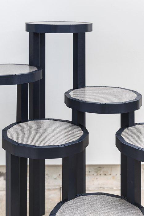 François Dumas - Set bijzettafels - Multiplex, fineer - LALU, Antiek en Kunst, Kunst | Designobjecten